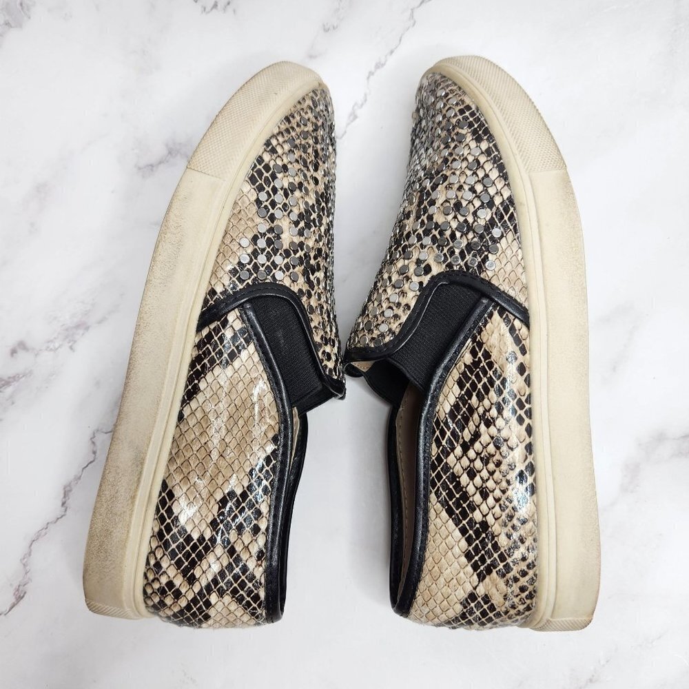 Steve Madden Eros Studded Snakeskin Python Sneake… - image 7
